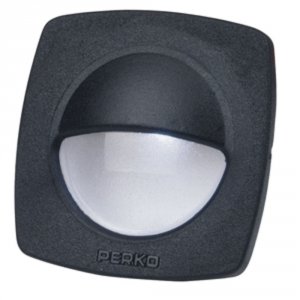 Perko 1074DP2BLK Led Utility Light Wsnap-on Front Cover - Black