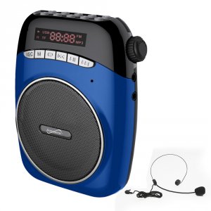 Supersonic SC-1370-BLU Portable Pa System With Usb And Micro Sd Card S