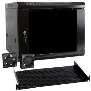 Megamounts MM9U 9u Wall Mount Rack Enclosure Server Cabinet