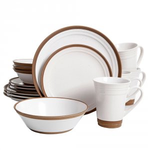 Gibson 94848.16 Elite Brynn 16-piece Dinnerware Set, White