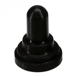 Paneltronics 048-002 Toggle Switch Boot - 2332 Round Nut - Black Ftogg