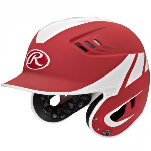 Rawlings R16A2J-MS/W Velo Series Junior 2-tone Away Batting Helmet-red