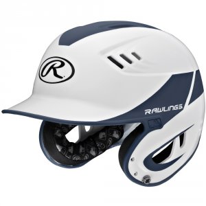 Rawlings R16H2J-W/MN Velo Series Junior 2-tone Home Batting Helmet-nav