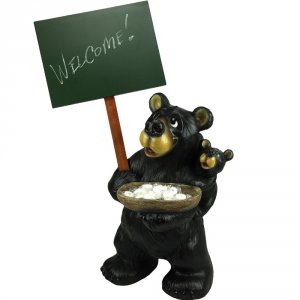 Rivers 965 Large Bear Holding Chalkboard