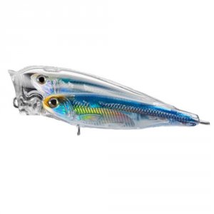 Live GFP75T953 Koppers Baitball Popper 75 Fw Silverbluegreen