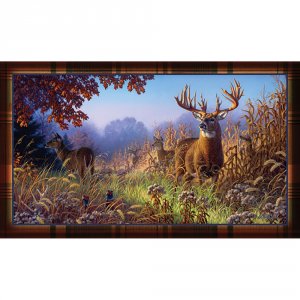 Rivers 1861 Deer Scene Door Mat