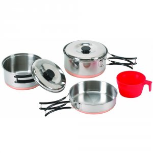 Stansport 361 One Person Stainless Steel Cook Set