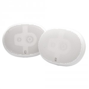 Poly-planar MA5950 6 X 9 Premium Oval Marine Speakers - (pair) White