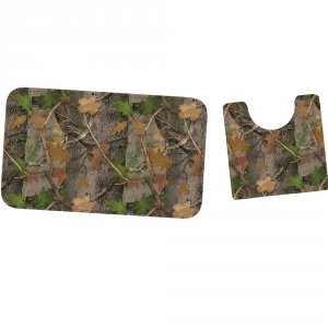 Rivers 1844 Fall Transition Camo Mat And Toilet Mat Set