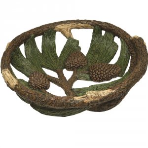 Rivers 964 Pine Cone Fruit Bowl 12in Diameter