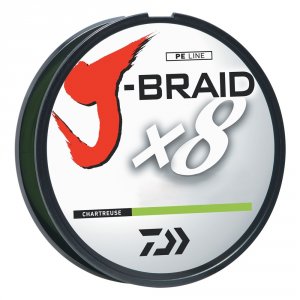 Daiwa JB8U6-300CH J-braid Fishing Line-6lb Test 330 Yards - Chartreuse