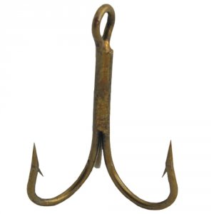 Danielson 572GR-1 Bronze Treble Hook Size 1 - Pkg Of 144