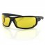 Bobster EAXL001Y Axl Sunglasses-black Frame-anti-fog Yellow Lens