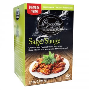 Bradley BTSG48 Sage Flavor Bisquette - 48 Pack