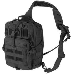 Maxpedition 0423B Malaga Gearslinger Black 10.5l X 6.5w X 14h