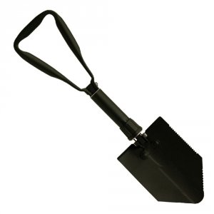 Red 50-06OD Red Rock Outdoor Gear Campers Tri Fold Shovel Black