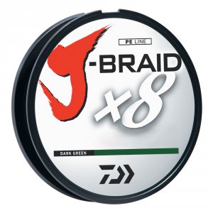 Daiwa JB8U65-300DG J-braid Dark Green Fishing Line 330 Yards 65lb Test