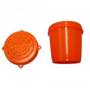 Scotty 652 Scotty Crab Diner Bait Jar Cw Lid 12 Litre Fluore Orange