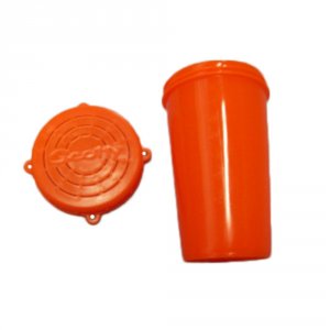 Scotty 657 Scotty Crab Diner Bait Jar Cw Lid 1 Litre Fluore Orange