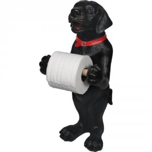 Rivers 807 Black Lab Standing Toilet Paper Holder