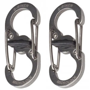 Niteize LSBM-11-2R3 Nite Ize Microlock Stainless Steel S-biner 2 Pack