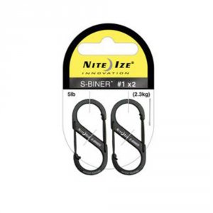 Niteize LSBM-01-2R3 Nite Ize S-biner Slidelock Black 2 Pack