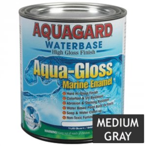 Aquagard 80018 Aqua Gloss Waterbased Enamel - 1qt - Medium Grey