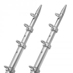 Taco OT-0552VEL186 Taco 18 Telescopic Outrigger Poles Hd 1-189; - Silv