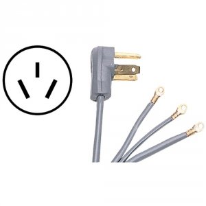 Certified 90-1062 (r) 90-1062 3-wire Closed-eyelet 40-amp Range Cord, 