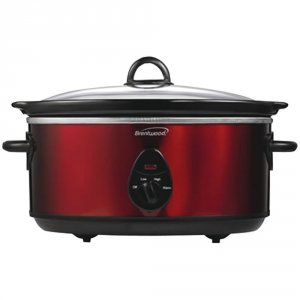 Brentwood SC-150R Slow Cooker 6.5qt Red