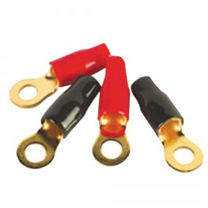 Db RT8 8-gauge 516 Gold-plated Ring Terminals, 4 Pk