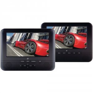 Gpx PD7711B (r)  7 Portable Twin-screen Dvd Player