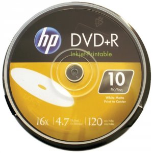 Hp DR16WIJH010CB Hp(r)  4.7gb 16x Printable Dvd+rs, 10-ct Cake Box Spi