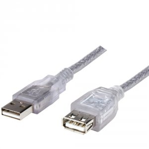 Manhattan 336314 (r)  A-male To A-female Usb 2.0 Cable (6ft)