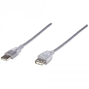 Manhattan 340496 (r)  A-male To A-female Usb 2.0 Cable (10ft)