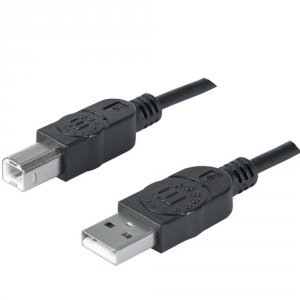 Manhattan 393737 (r)  A-male To B-male Usb 2.0 Cable (6ft)