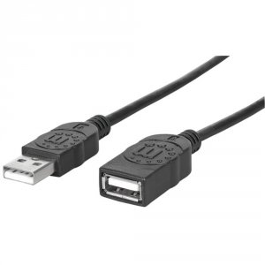 Manhattan 393843 (r)  A-male To A-female Usb 2.0 Extension Cable (6ft)