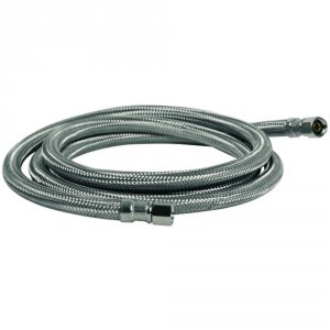 Certified IM96SS (r)  Braided Stainless Steel Ice Maker Connector, 8ft