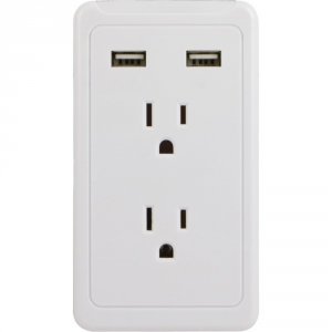 Ge 13464 (r)  2-outlet Wall Tap With 2 Usb Ports