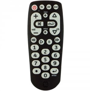 Ge 25040 (r)  3-device Universal Remote With Oversized Buttons