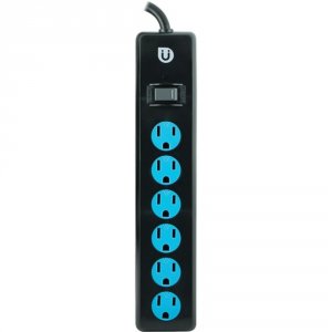 Uber 25115 (tm)  6-outlet Power Strip (black  Blue)