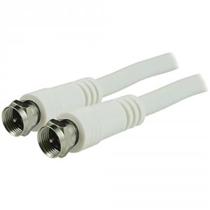 Ge 33605 (r)  Rg6 Coaxial Cable, 50ft (white)