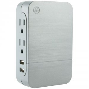 Ge 33642 (r)  2-outlet Sur-protector Wall Tap With 2 Usb Ports