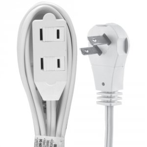 Ge 50360 (r)  2-outlet Wall Hugr Extension Cord, 6ft