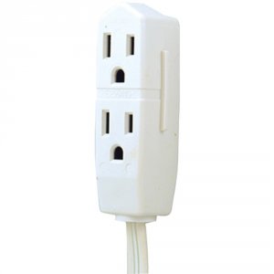 Ge JASHEP50669 (r)  3-outlet Grounded Office Cord, 8ft (white)