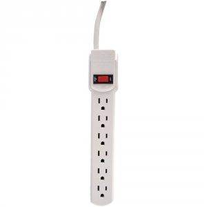 Ge JASHEP55248 6-outlet Power Strip With Circuit Breaker Protection