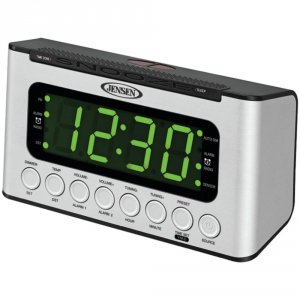 Jensen JCR-231 (r) Jcr-231 Digital Amfm Dual Alarm Clock Radio With Wa