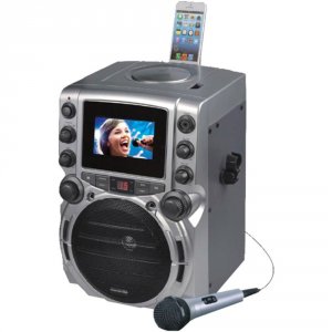 Karaoke GQ743 (tm)  Cd+g Bluetooth(r) Karaoke System With 4.3 Tft Colo