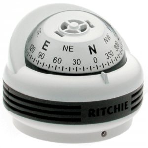 Ritchie TR-33W Tr-33w Trek Compass - Surface Mount - White