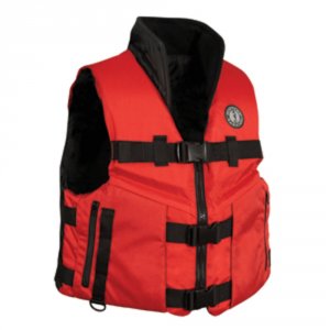 Mustang MV4620-M Mustang Accel 100 Fishing Vest - Redblack - Medium